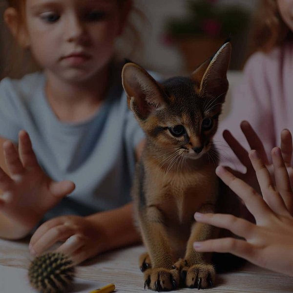 Comment éduquer un chaton Chausie pour qu'il n'utilise pas ses griffes en jouant avec les enfants ?